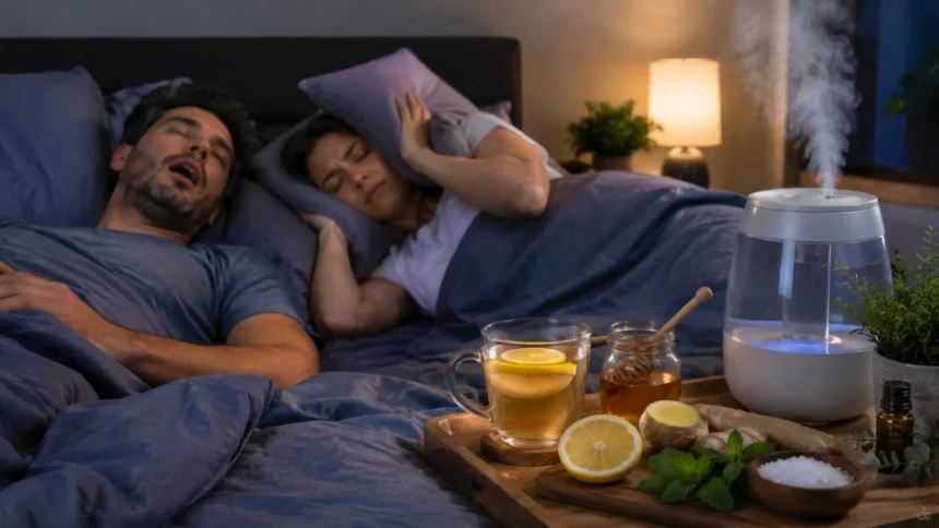 How to Stop Snoring at Night Home Remedies