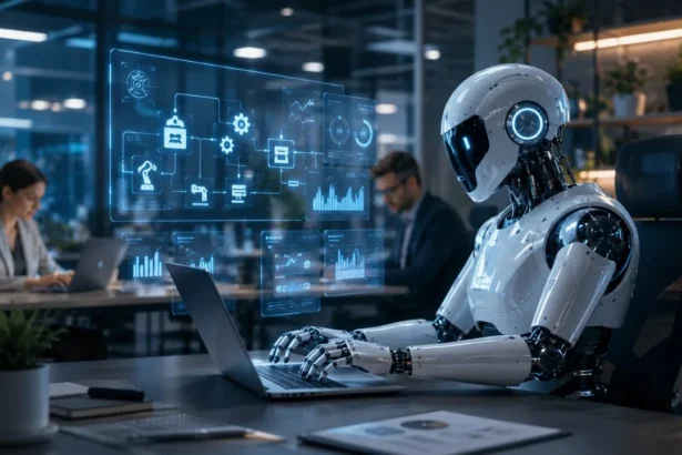 Robotic Process Automation and AI in Business Services