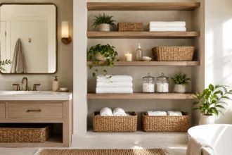 Bathroom Shelf Decor Ideas That Reduce Clutter