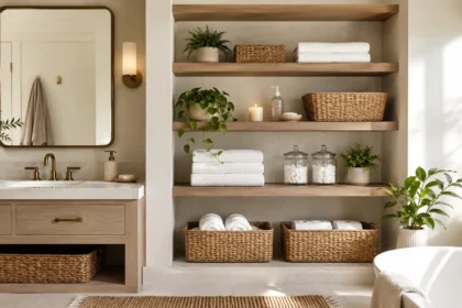 Bathroom Shelf Decor Ideas That Reduce Clutter
