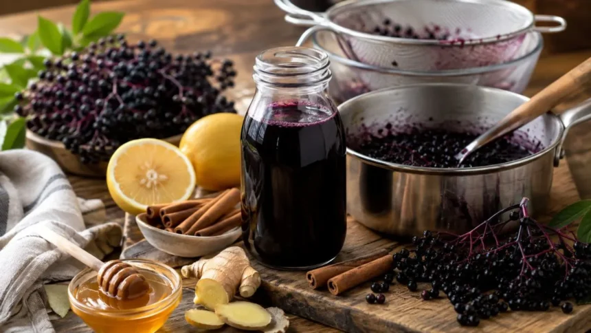 How to Make Elder Berry Syrup